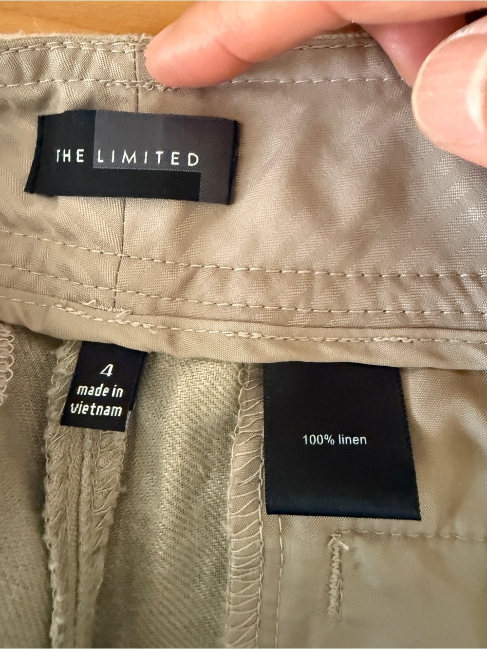 The Limited Men's Linen Chinos in Beige